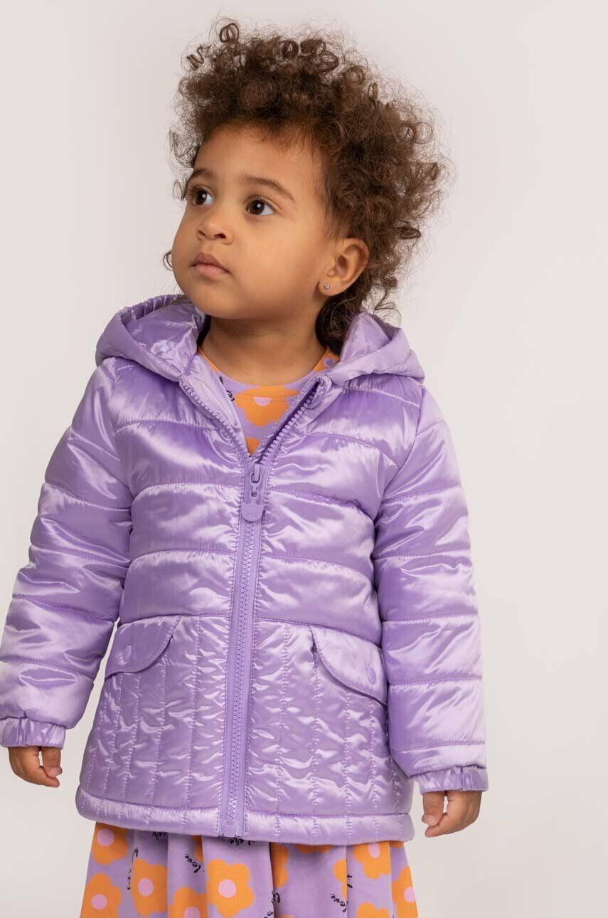 Coccodrillo geaca bebe culoarea violet - Pled.ro