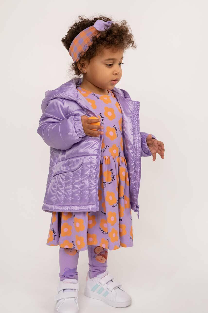 Coccodrillo geaca bebe culoarea violet - Pled.ro