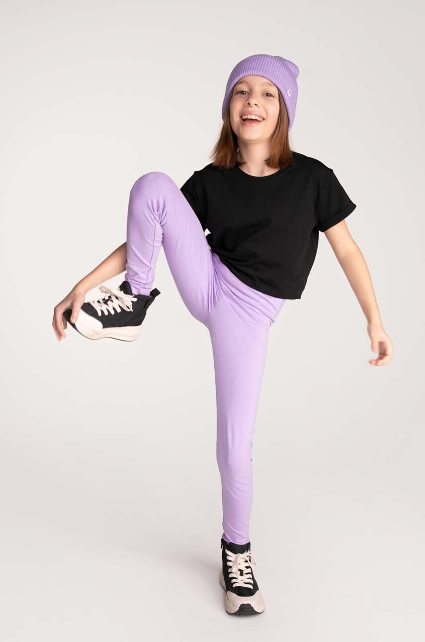 Coccodrillo leggins copii culoarea violet cu imprimeu - Pled.ro