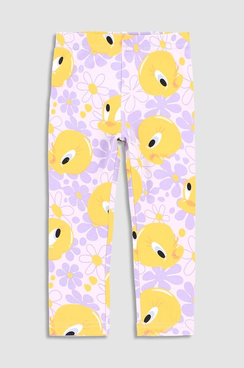 Coccodrillo leggins copii x Looney Tunes culoarea violet modelator - Pled.ro