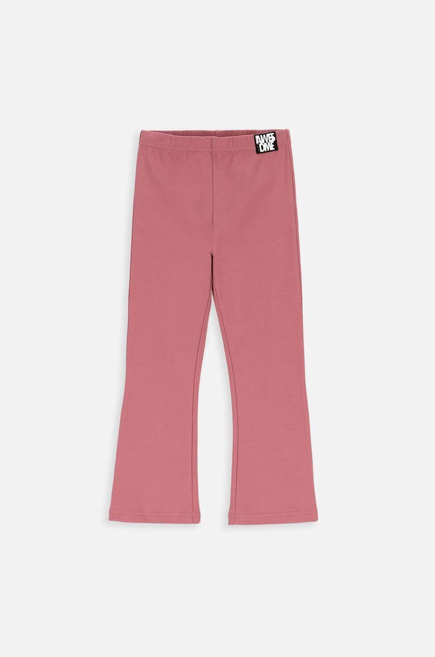 Coccodrillo pantaloni copii culoarea roz neted - Pled.ro