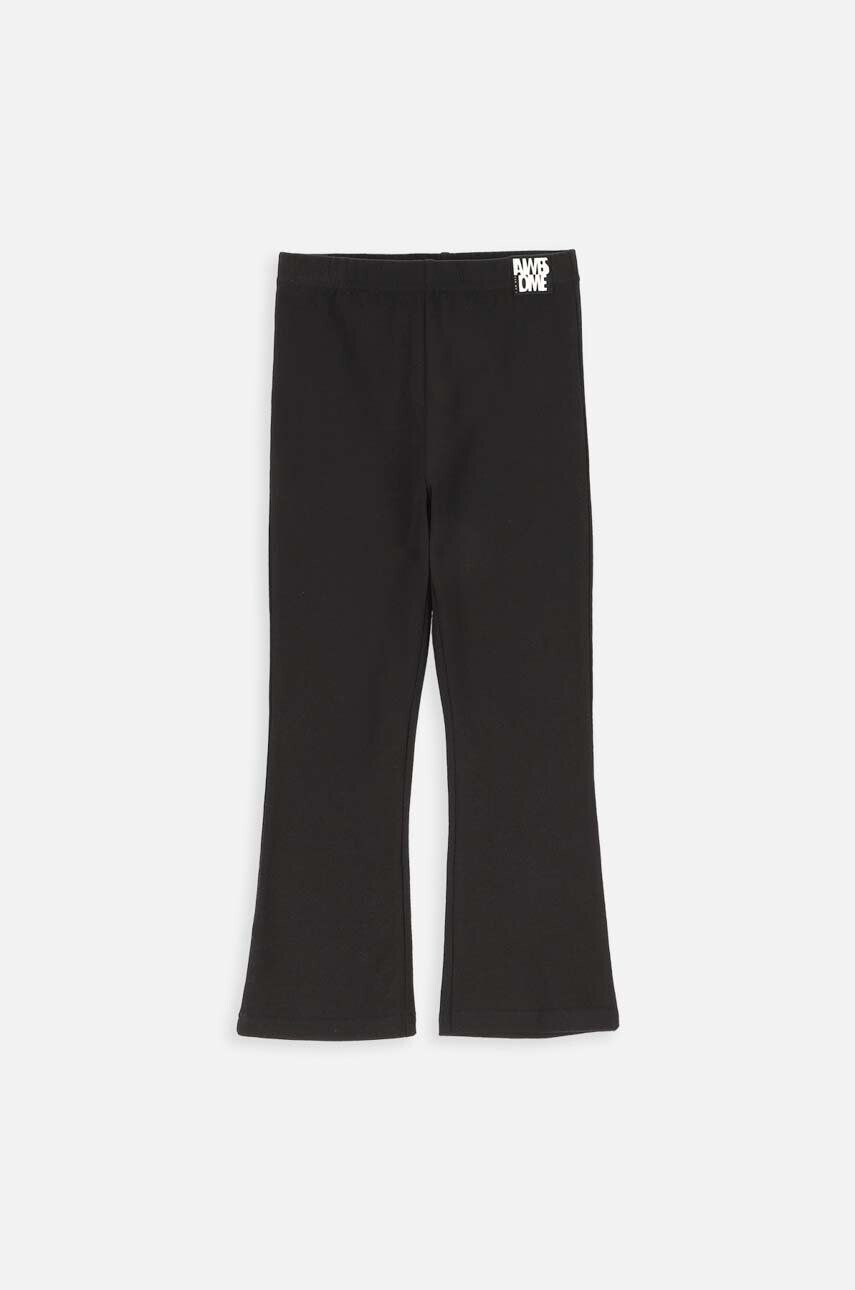 Coccodrillo pantaloni copii culoarea negru neted - Pled.ro