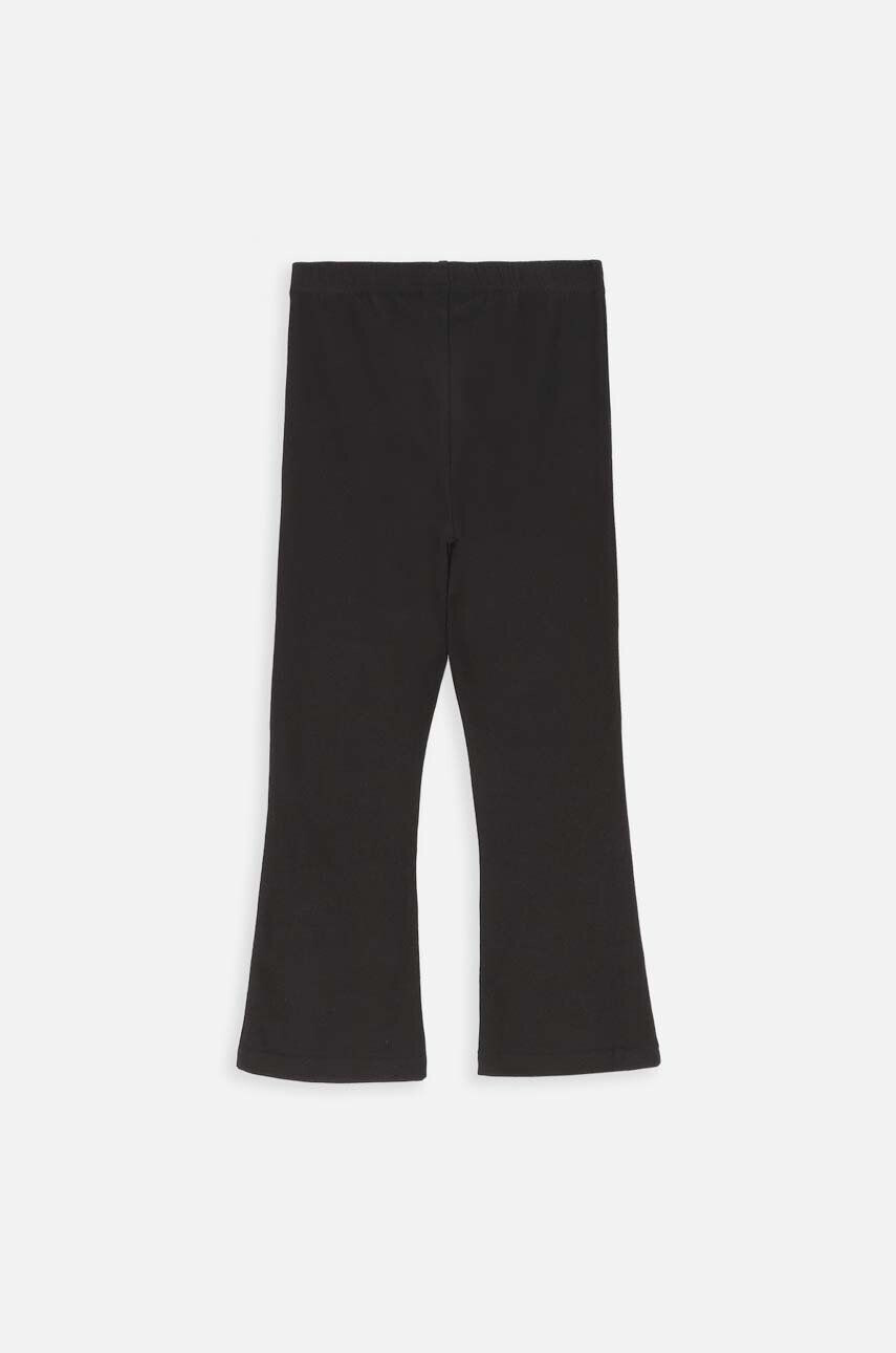 Coccodrillo pantaloni copii culoarea negru neted - Pled.ro