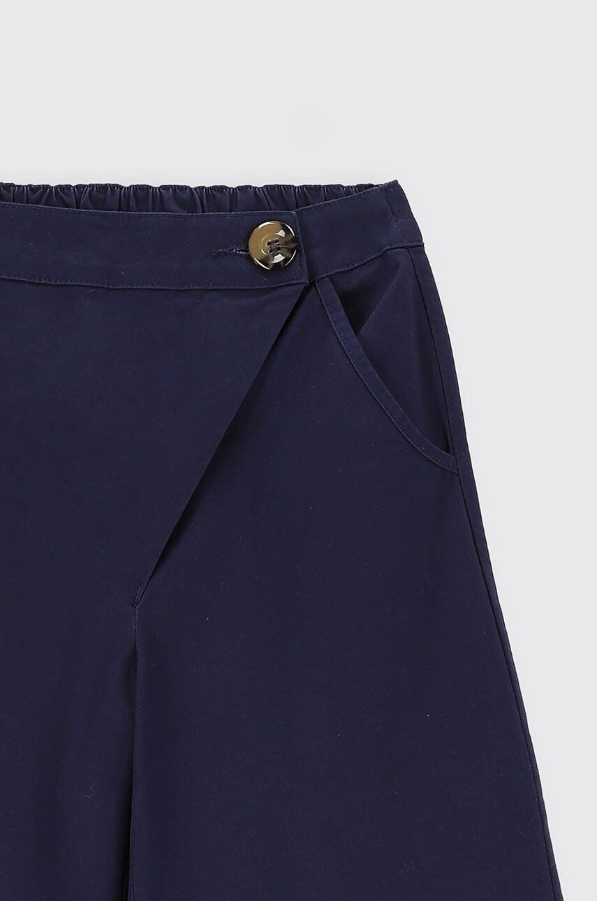 Coccodrillo pantaloni copii culoarea albastru marin neted - Pled.ro