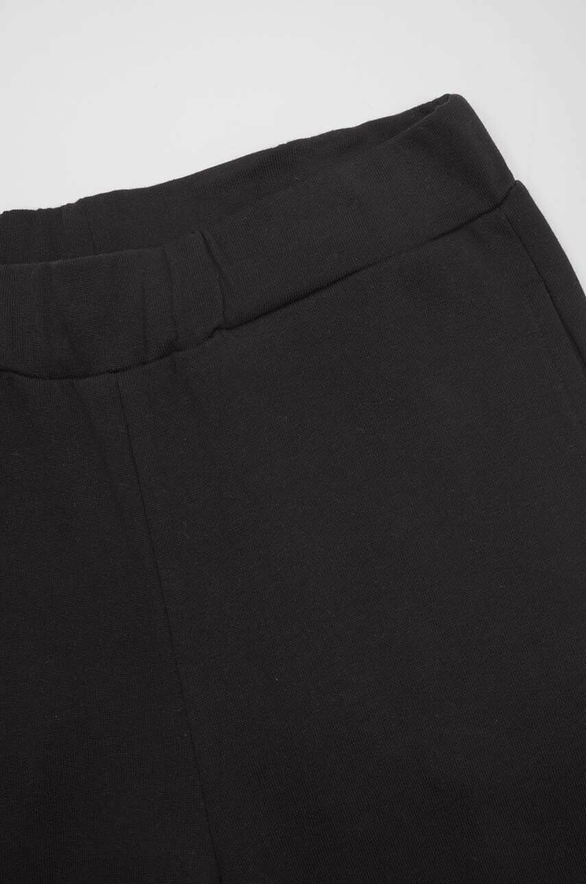 Coccodrillo pantaloni de trening din bumbac pentru copii culoarea negru neted - Pled.ro