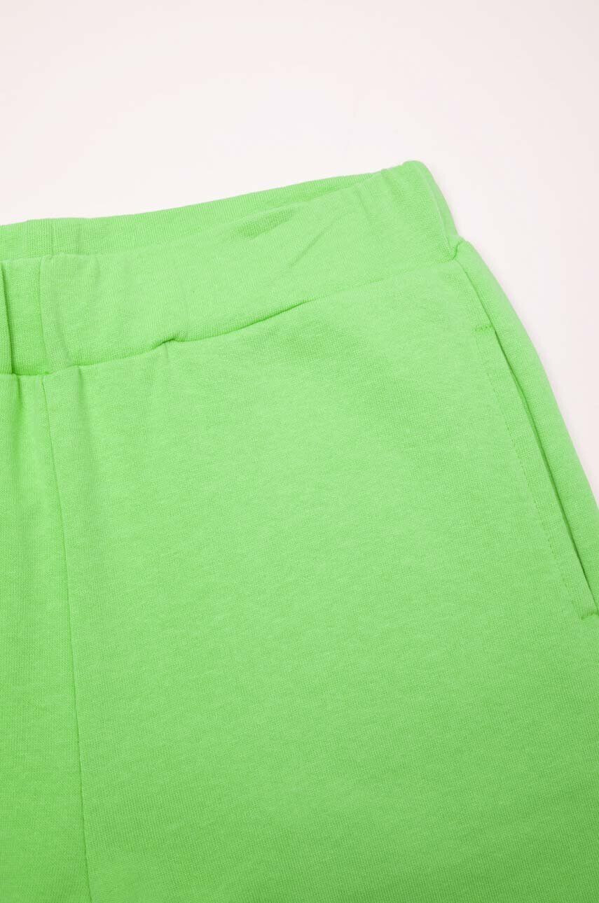 Coccodrillo pantaloni de trening din bumbac pentru copii culoarea verde neted - Pled.ro