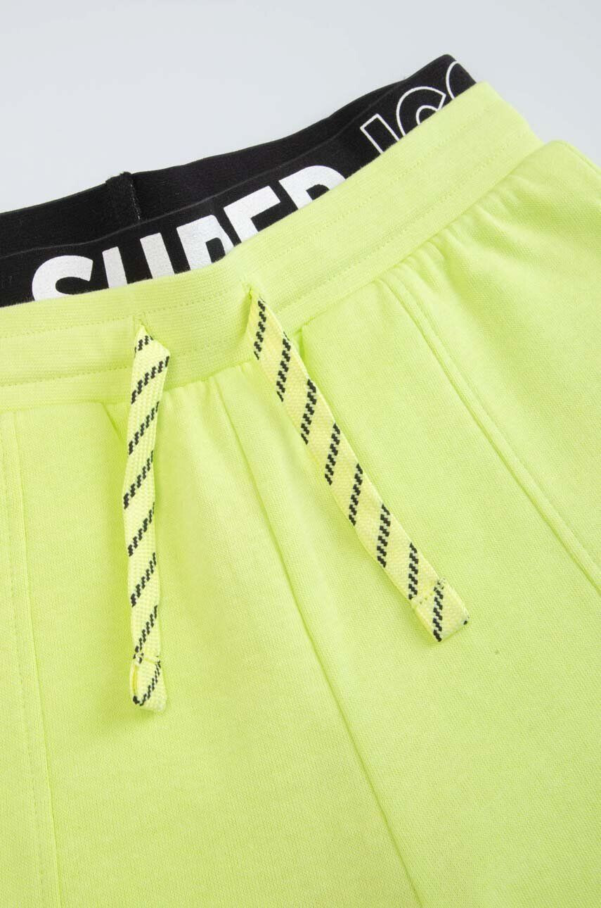 Coccodrillo pantaloni de trening din bumbac pentru copii culoarea verde neted - Pled.ro