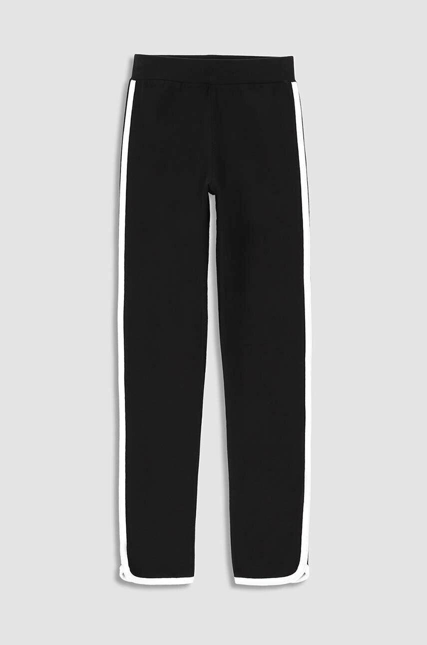 Coccodrillo pantaloni de trening pentru copii culoarea negru neted - Pled.ro