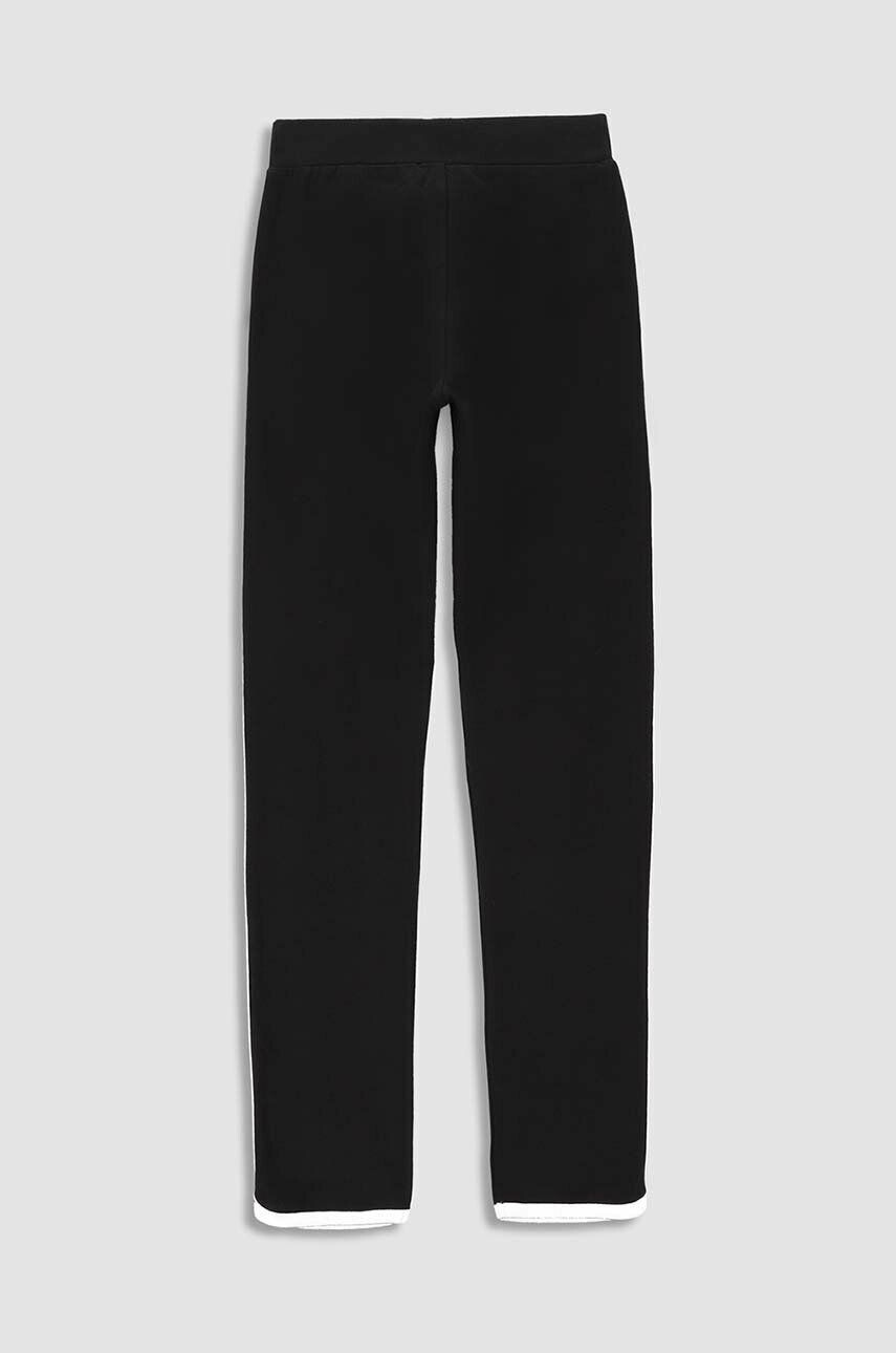 Coccodrillo pantaloni de trening pentru copii culoarea negru neted - Pled.ro