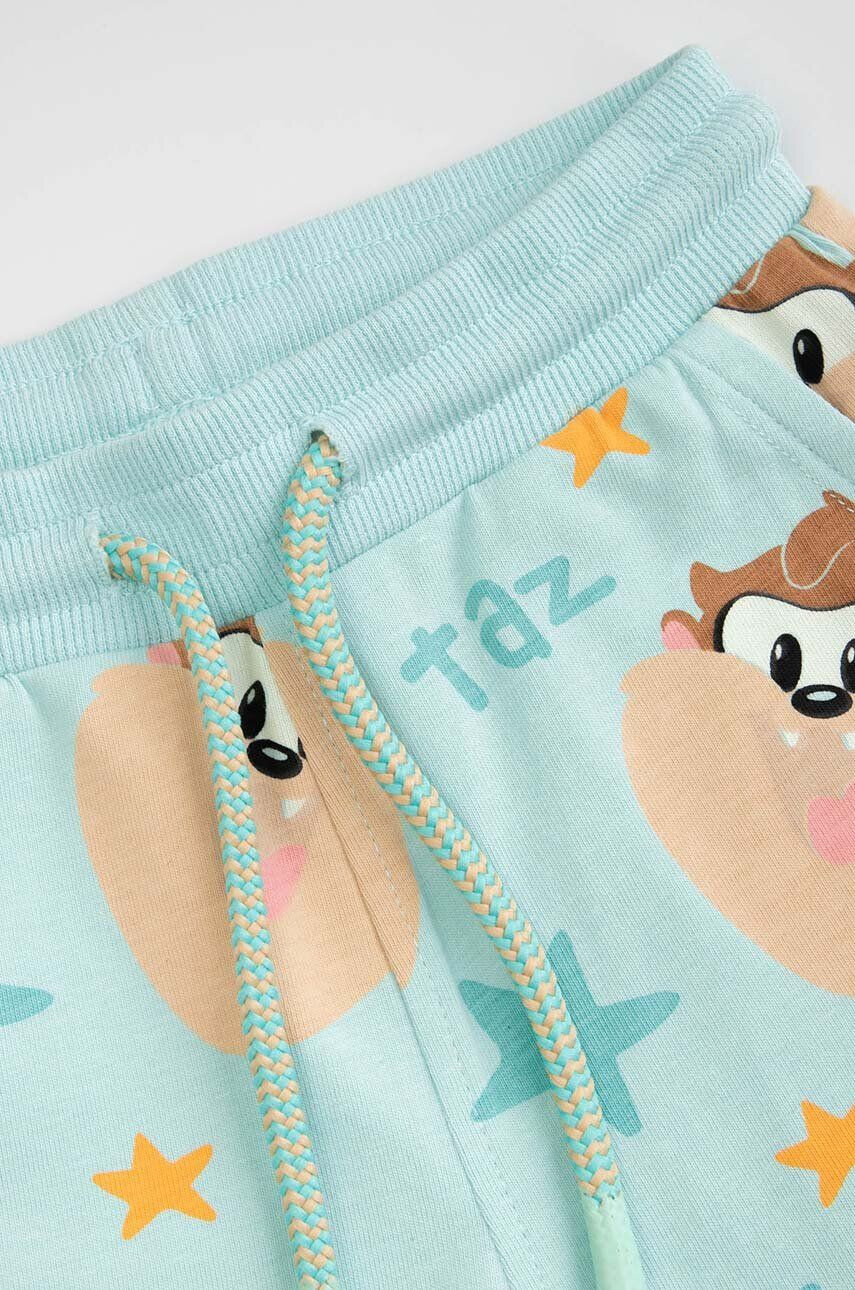 Coccodrillo pantaloni scurti bebe culoarea turcoaz - Pled.ro