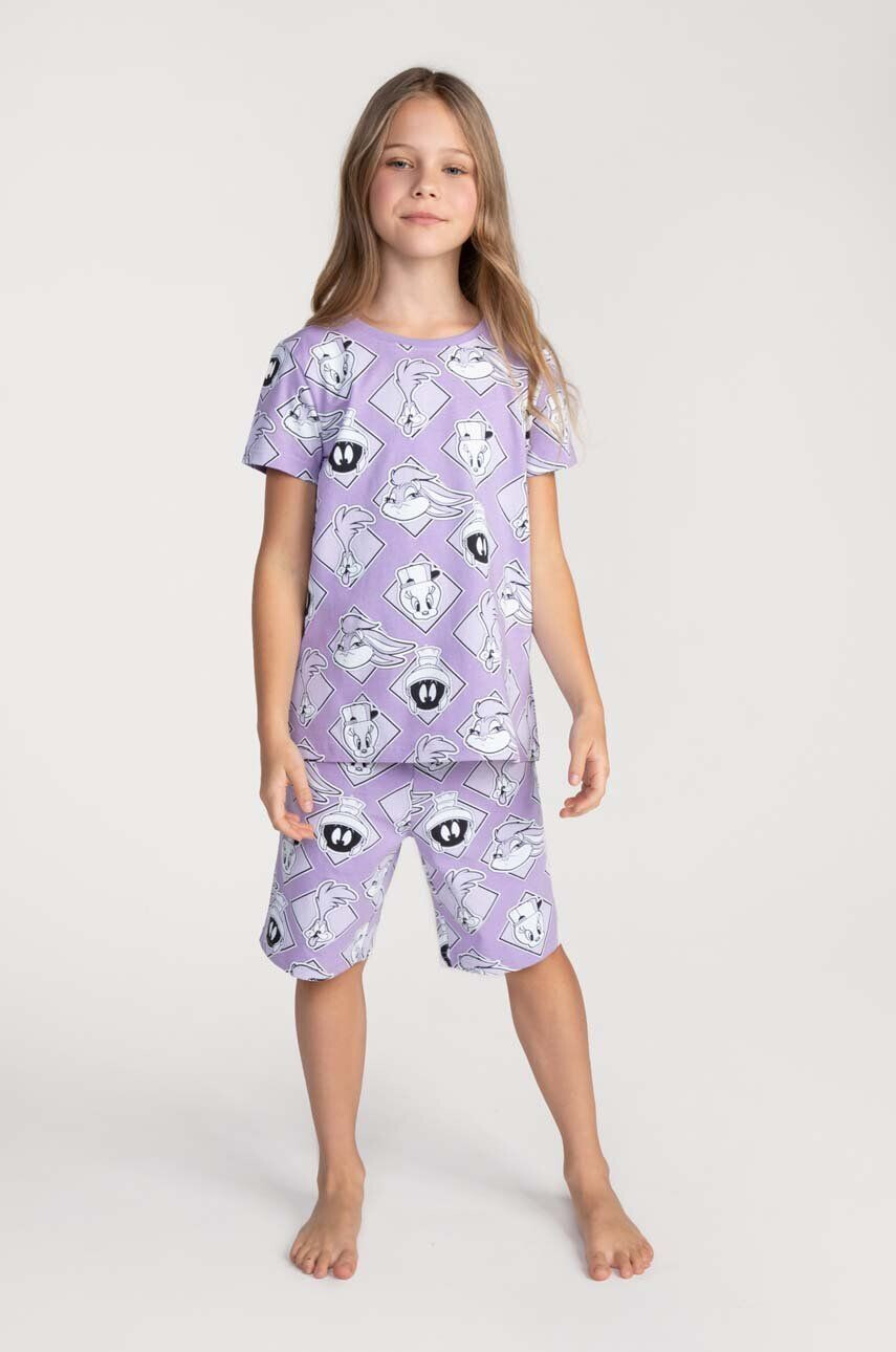 Coccodrillo pijamale de bumbac pentru copii x Looney Tunes modelator - Pled.ro