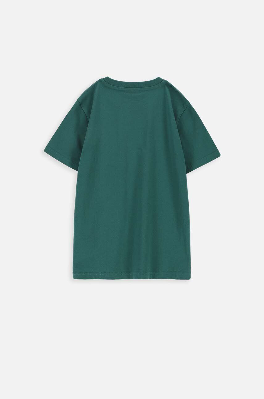 Coccodrillo tricou de bumbac pentru copii culoarea verde neted - Pled.ro