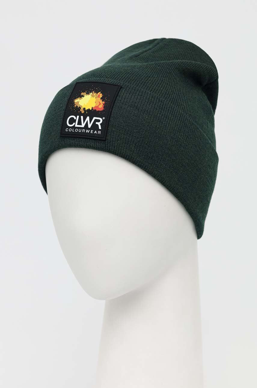 Colourwear caciula culoarea verde din tricot gros - Pled.ro