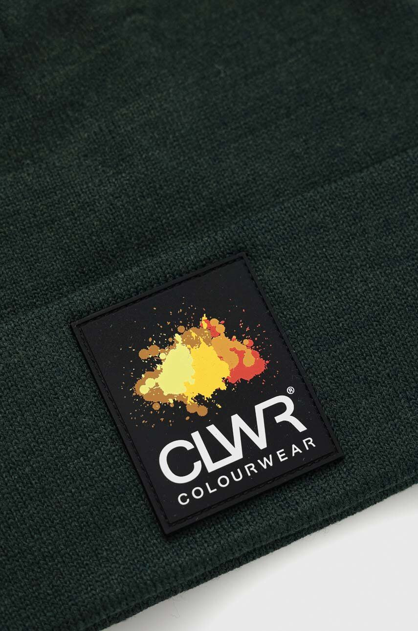 Colourwear caciula culoarea verde din tricot gros - Pled.ro