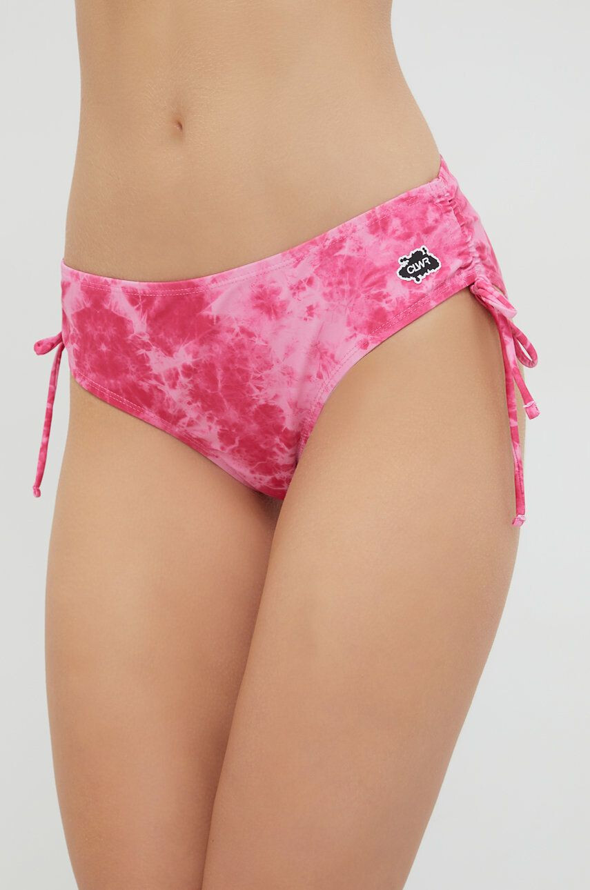 Colourwear chiloti de baie culoarea roz - Pled.ro