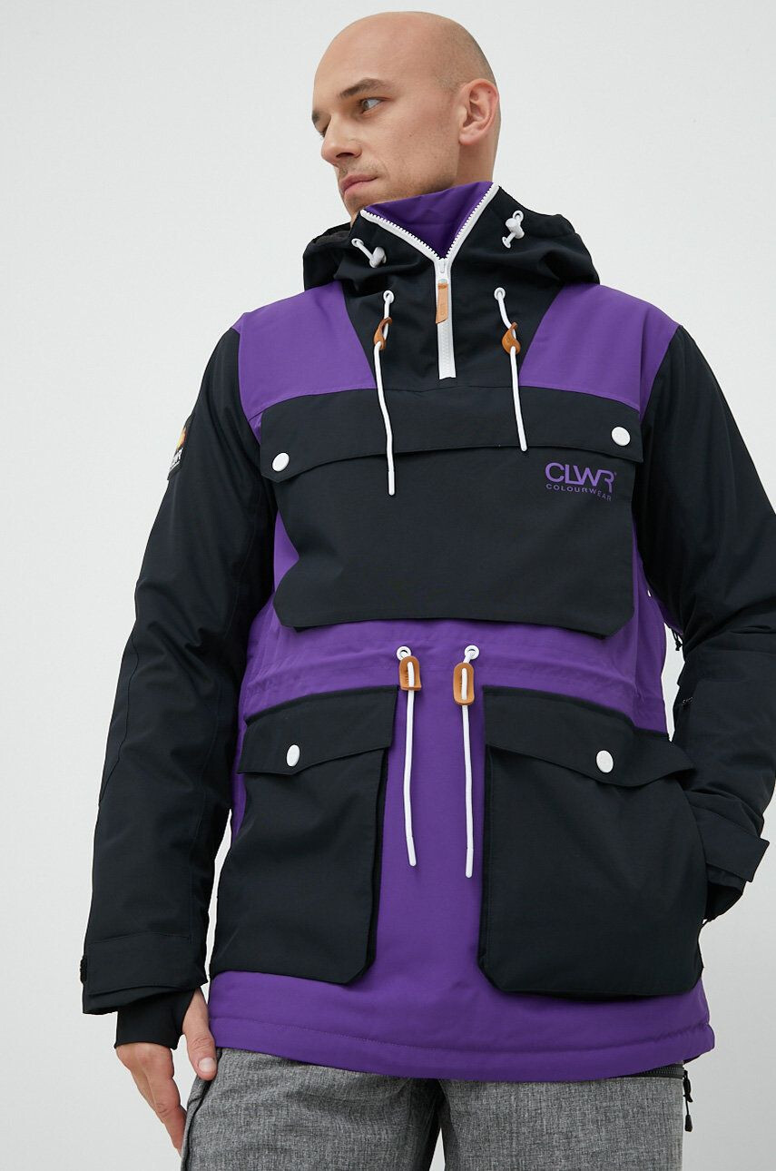 Colourwear geaca de snowboard Essential culoarea violet - Pled.ro