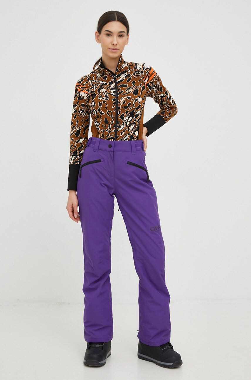 Colourwear pantaloni Cork culoarea violet - Pled.ro