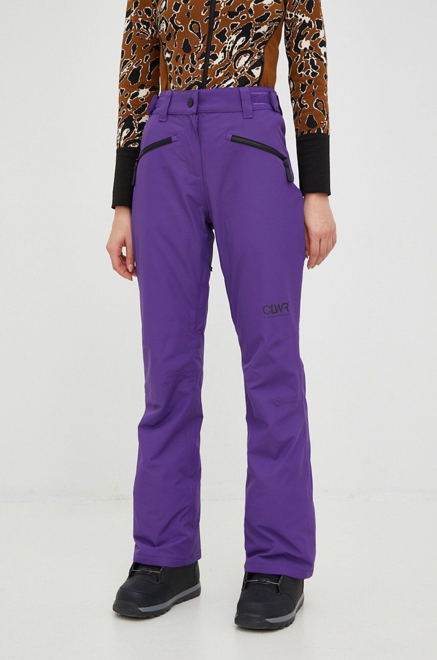 Colourwear pantaloni Cork culoarea violet - Pled.ro