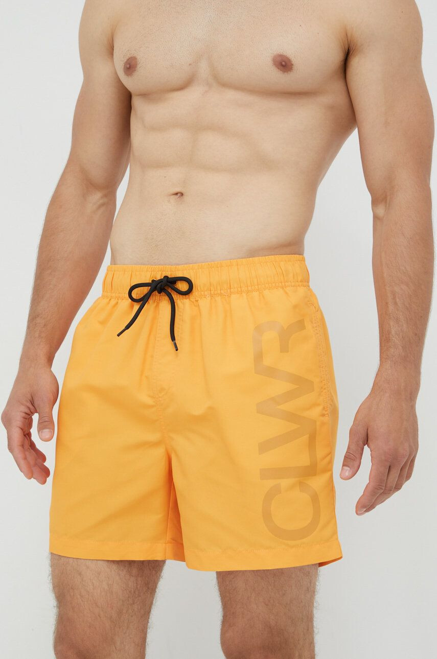 Colourwear pantaloni scurti de baie Volley culoarea portocaliu - Pled.ro