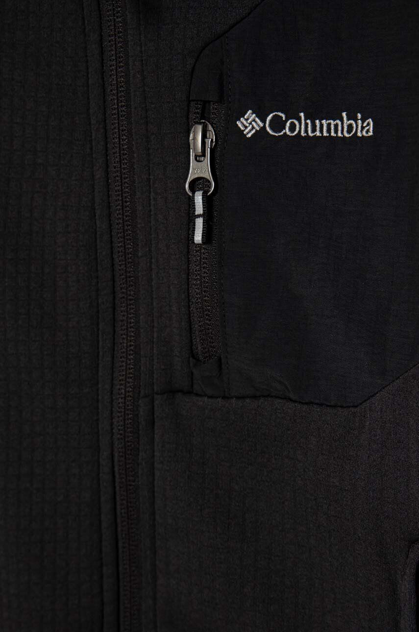 Columbia bluza copii B Triple Canyon Full Zip culoarea negru neted - Pled.ro