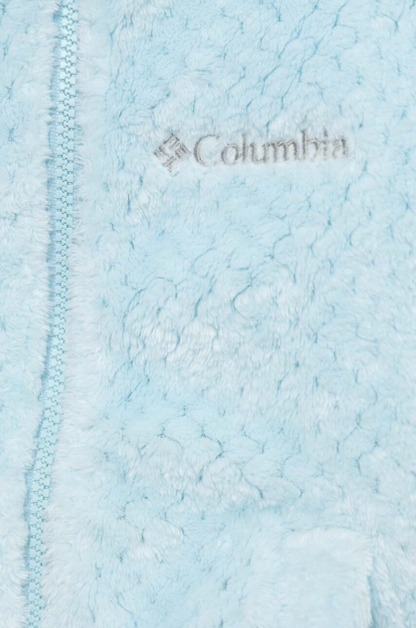 Columbia bluza copii Fire Side Sherpa Full Zip culoarea bej neted - Pled.ro