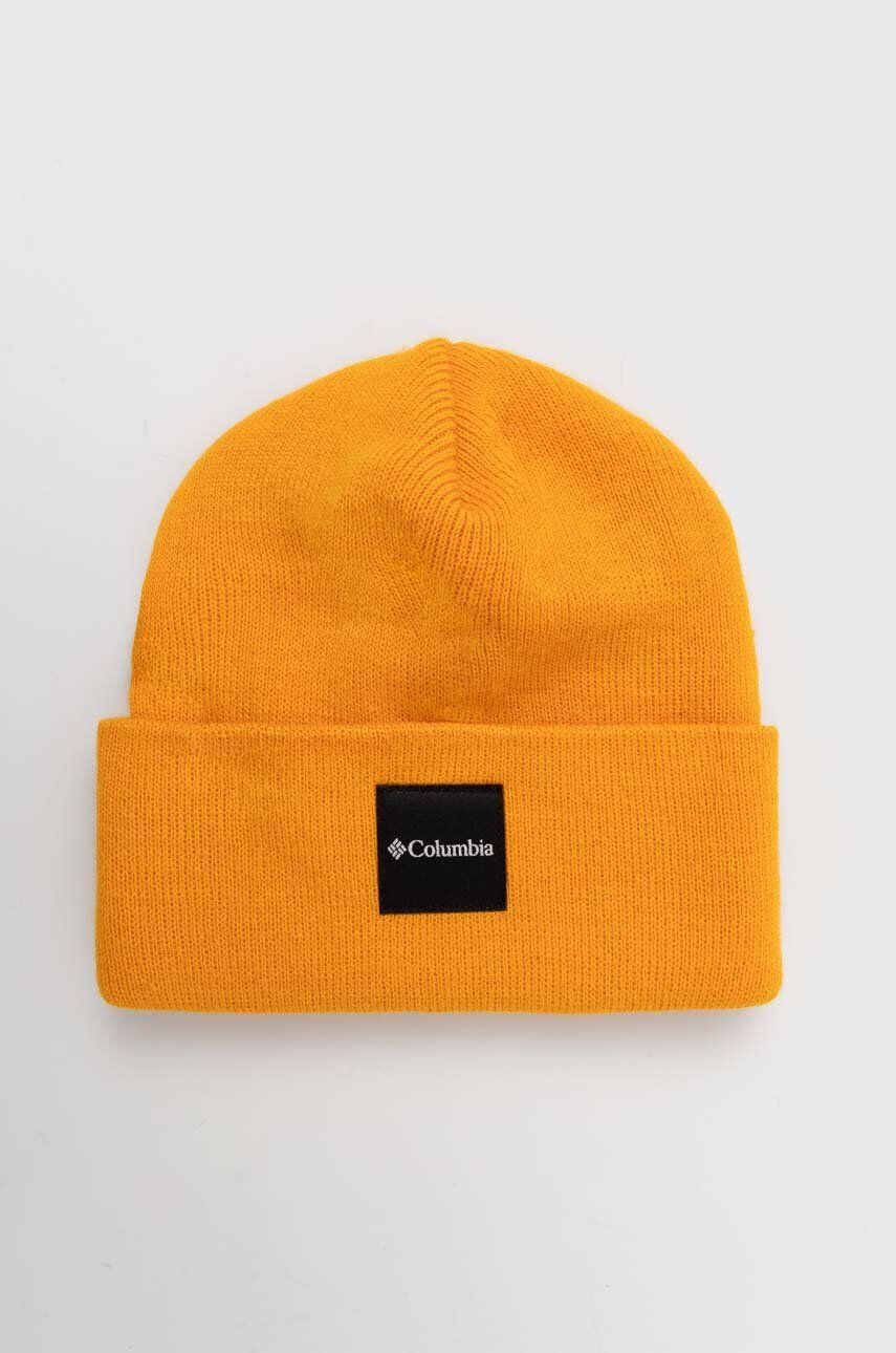 Columbia căciulă City Trek Heavyweight Beanie culoarea portocaliu din tricot gros 1911251 - Pled.ro