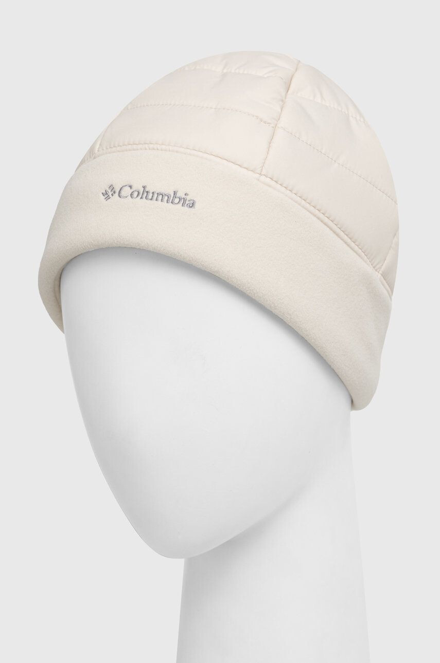 Columbia caciula Powder Lite culoarea bej din tricot gros - Pled.ro