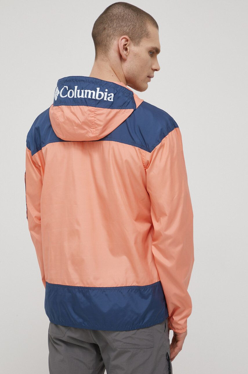 Columbia windbreaker Challenger culoarea portocaliu de tranzitie 1714291-White.Bl - Pled.ro