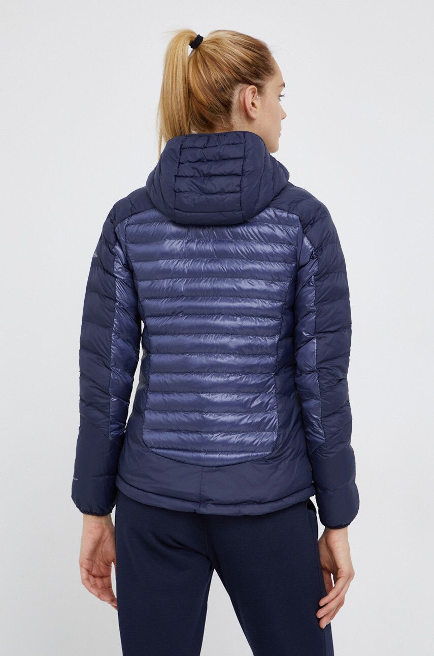 Columbia geacă W Labyrinth Loop Hooded Jacket femei culoarea bleumarin 1955323 - Pled.ro