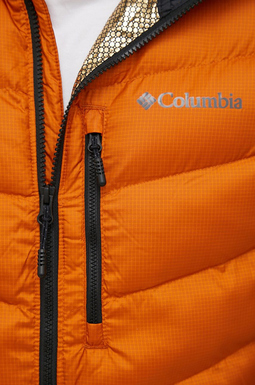 Columbia geacă sport Labyrinth Loop Hooded Jacket culoarea portocaliu de iarnă 1957343 - Pled.ro