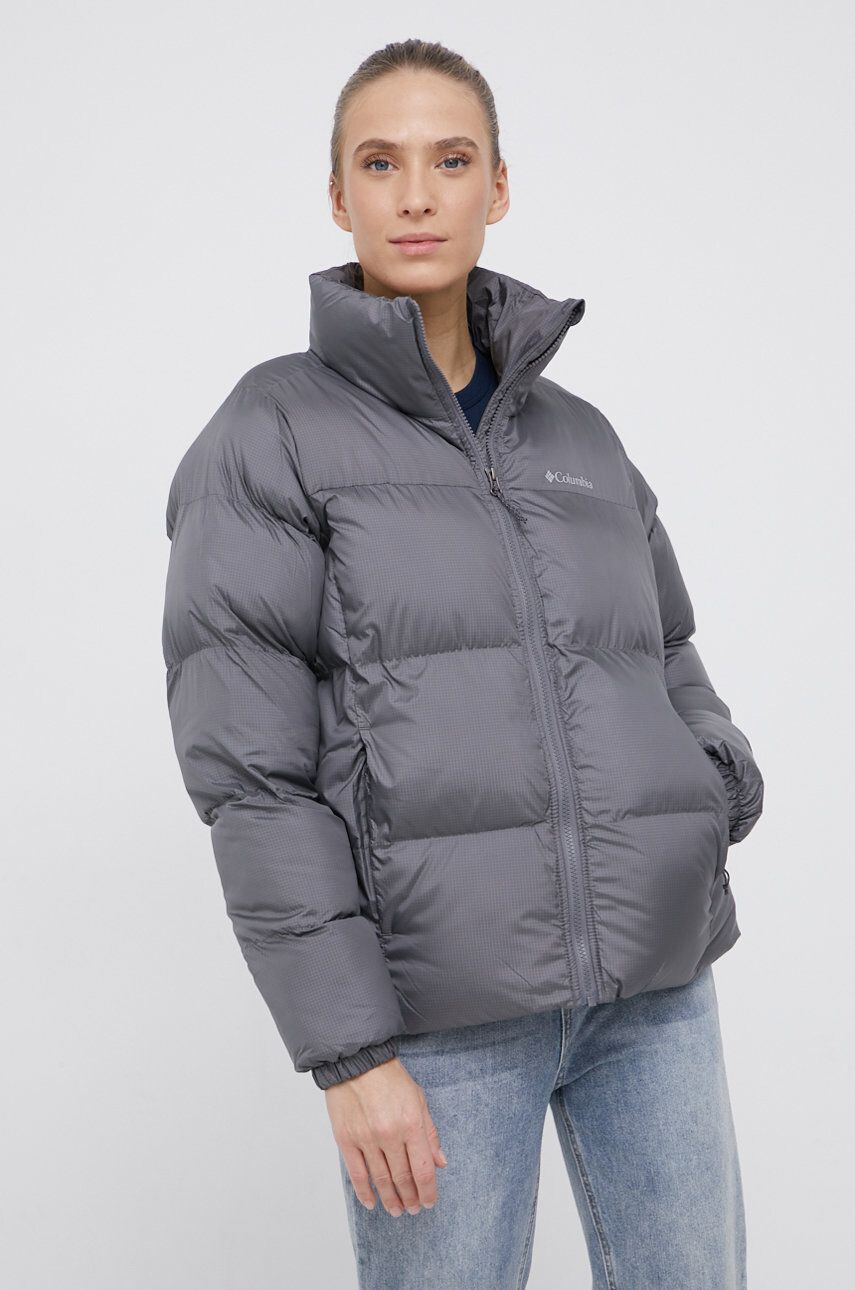 Columbia geacă Puffect Jacket femei culoarea gri de iarnă 1864781 - Pled.ro