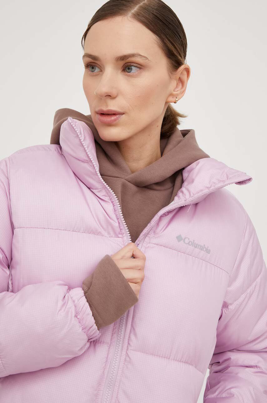 Columbia geacă Puffect Jacket femei culoarea roz de iarnă 1864781 - Pled.ro