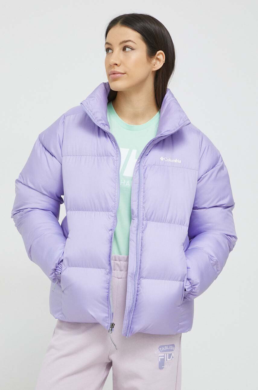 Columbia geacă Puffect Jacket femei culoarea violet de iarnă 1864781 - Pled.ro