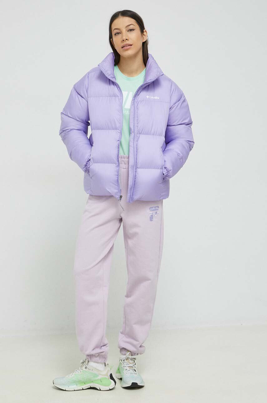 Columbia geacă Puffect Jacket femei culoarea violet de iarnă 1864781 - Pled.ro