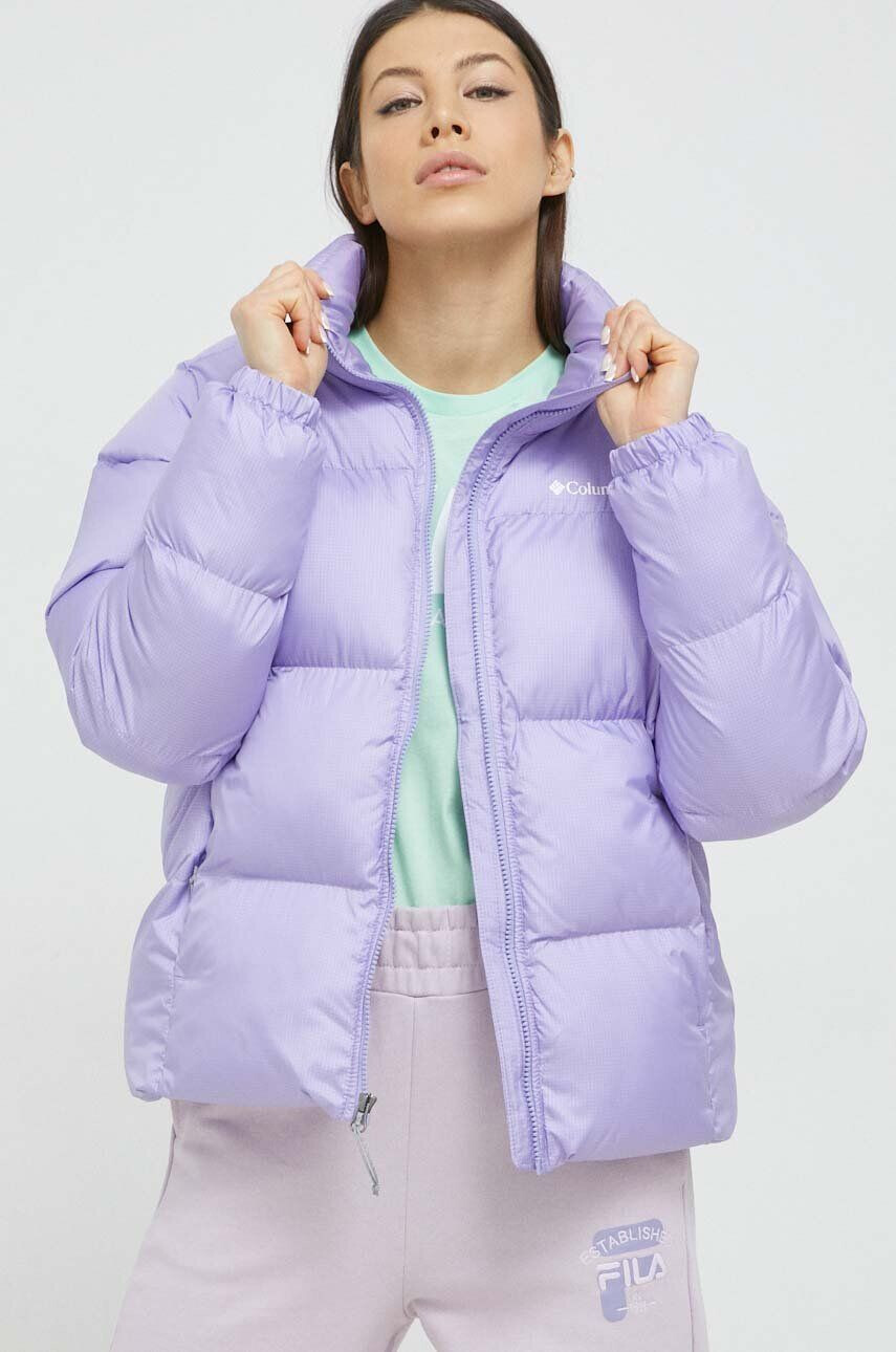 Columbia geacă Puffect Jacket femei culoarea violet de iarnă 1864781 - Pled.ro