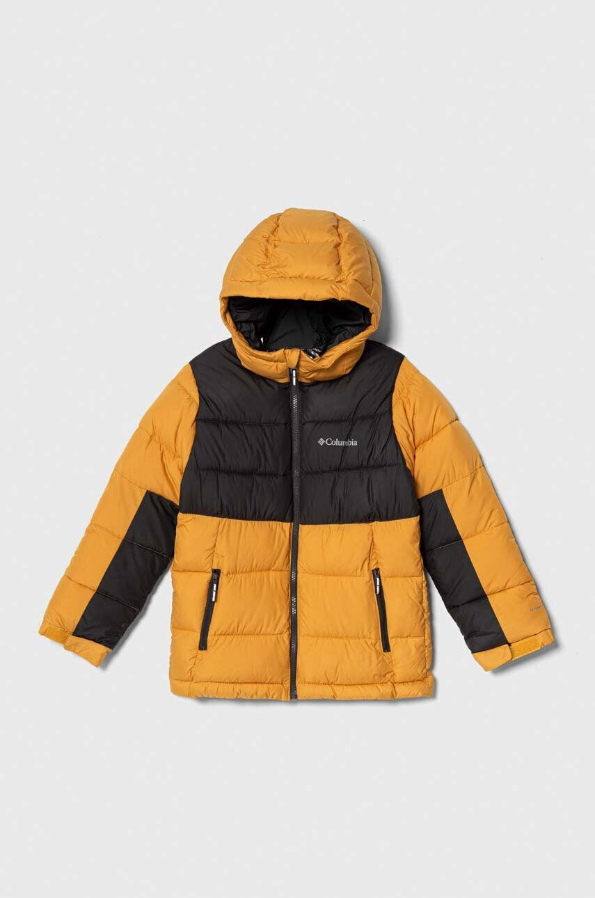 Columbia geaca copii U Pike Lake II Hdd Jacke culoarea galben - Pled.ro