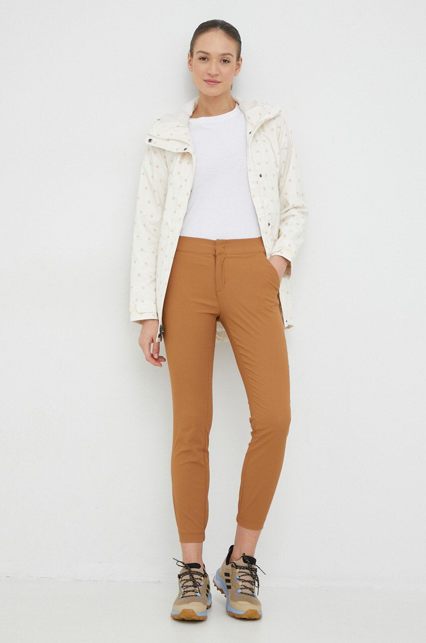 Columbia geaca de ploaie Splash A Little II Jacket femei culoarea bej de tranzitie - Pled.ro