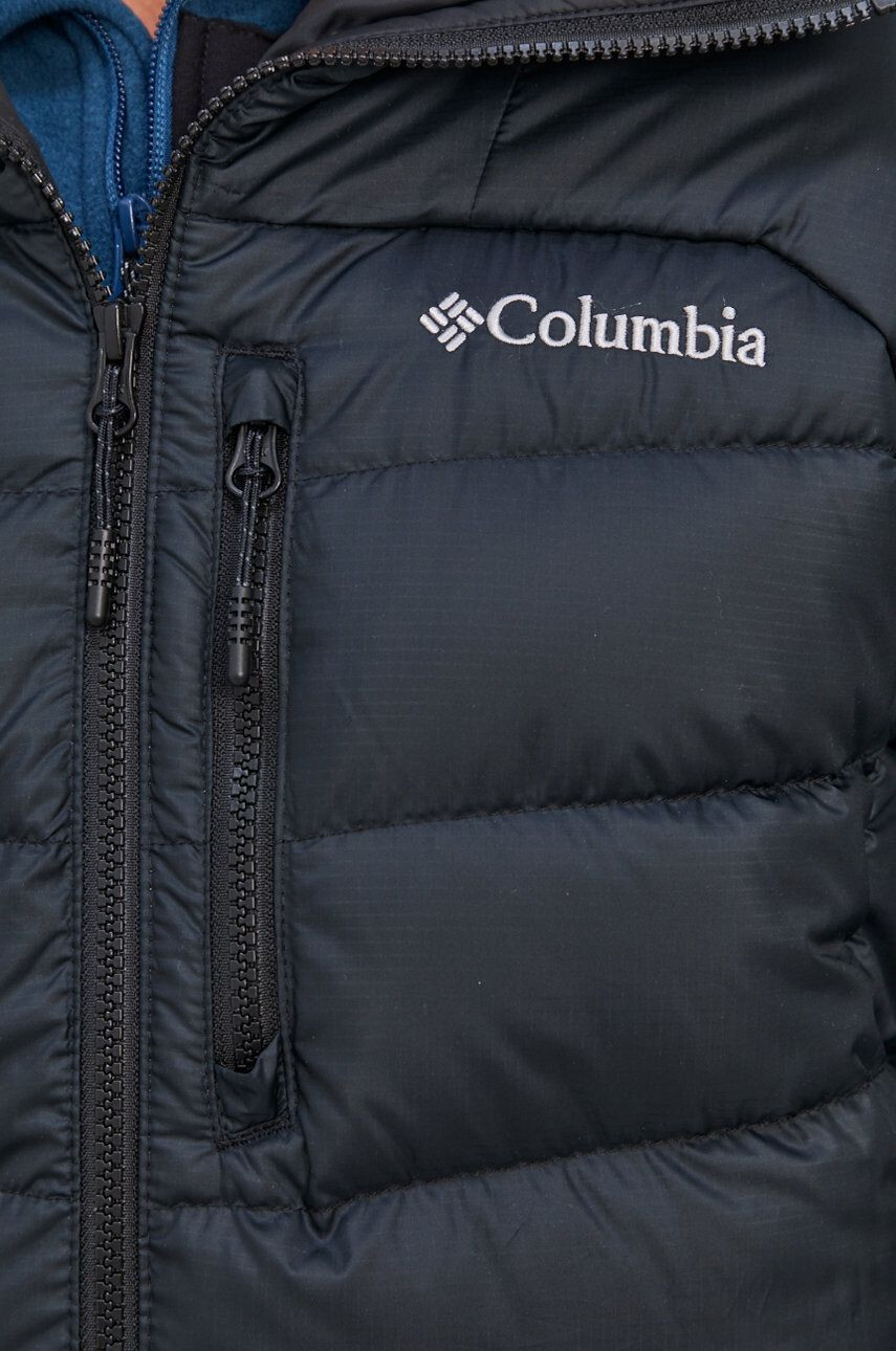 Columbia geacă de puf M Autumn Park Down Hooded Jacket bărbați culoarea negru de tranziție 1930241 - Pled.ro