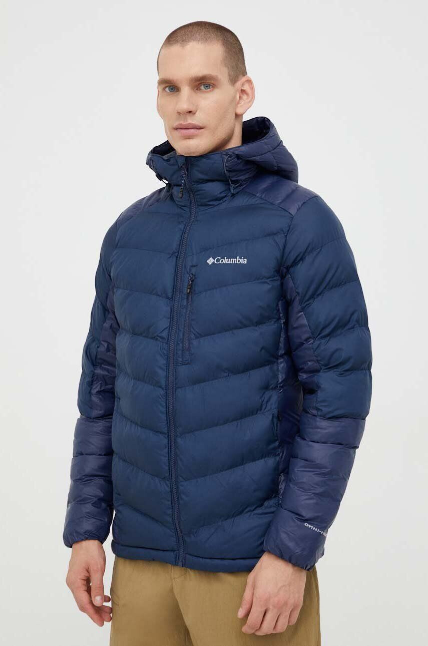 Columbia geacă sport Labyrinth Loop Hooded Jacket culoarea bleumarin de iarnă 1957343 - Pled.ro