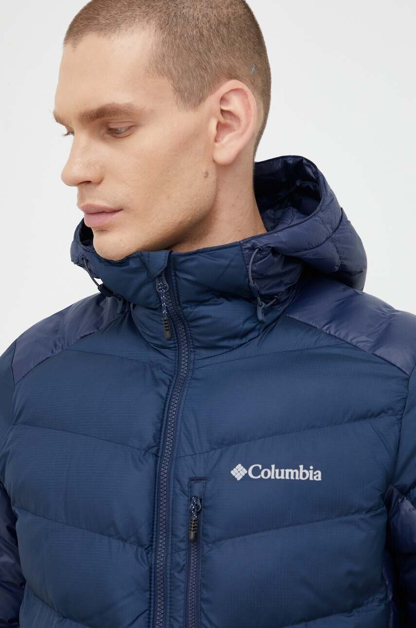 Columbia geacă sport Labyrinth Loop Hooded Jacket culoarea bleumarin de iarnă 1957343 - Pled.ro