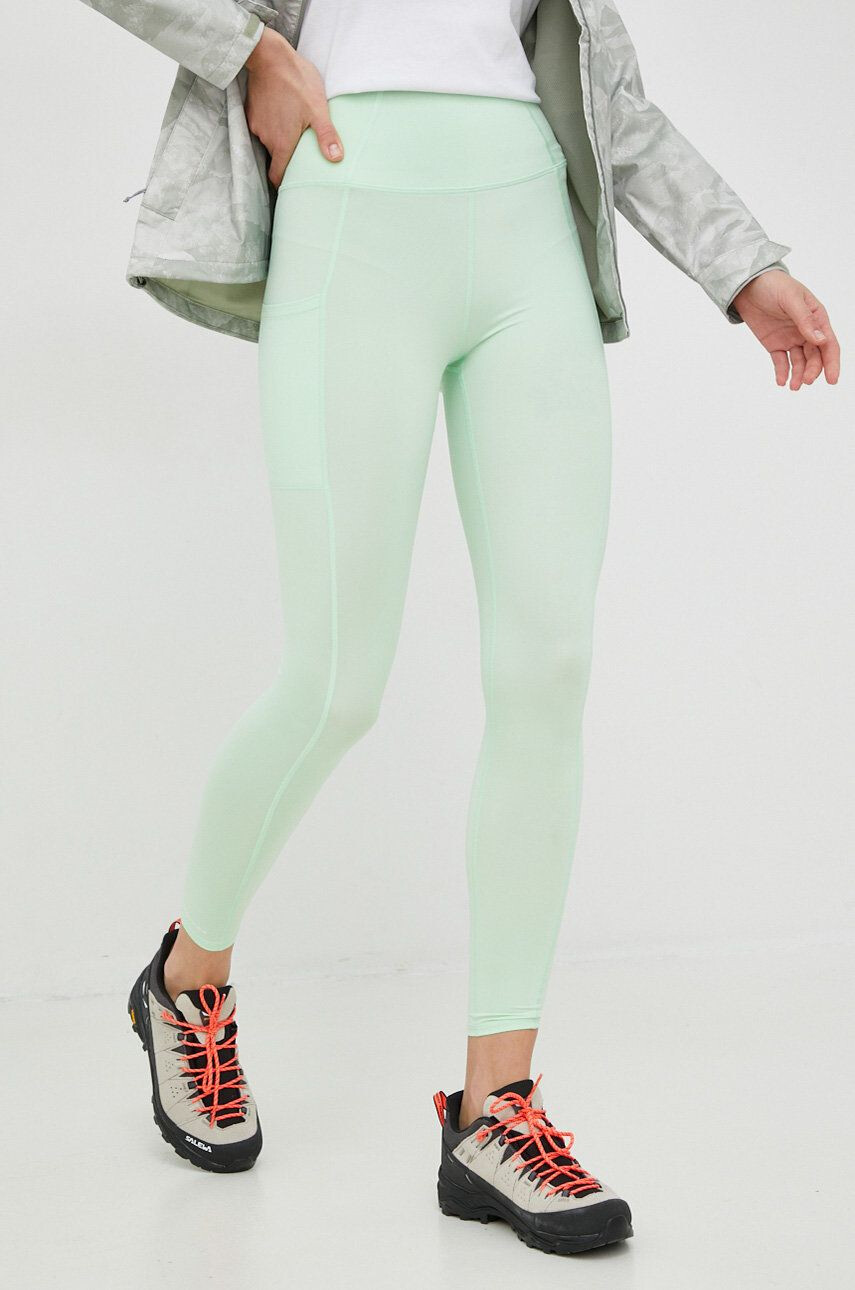 Columbia leggins sport Boundless Trek femei culoarea verde modelator - Pled.ro