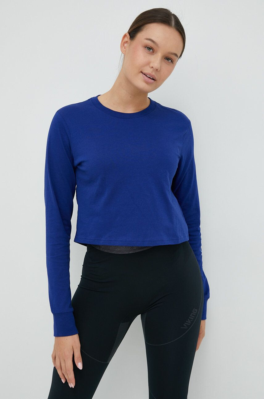 Columbia longsleeve femei culoarea albastru marin - Pled.ro