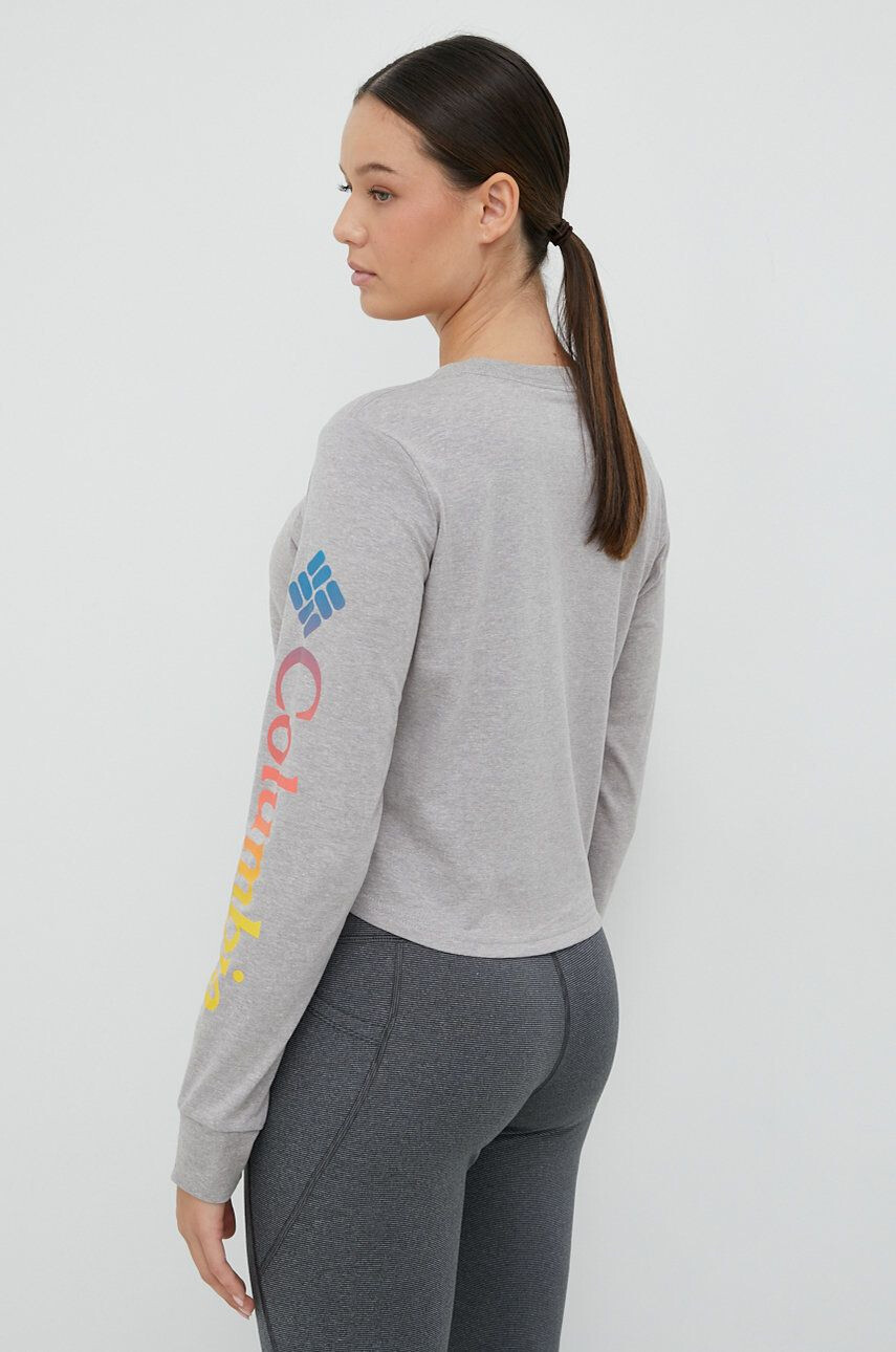 Columbia longsleeve femei culoarea gri - Pled.ro