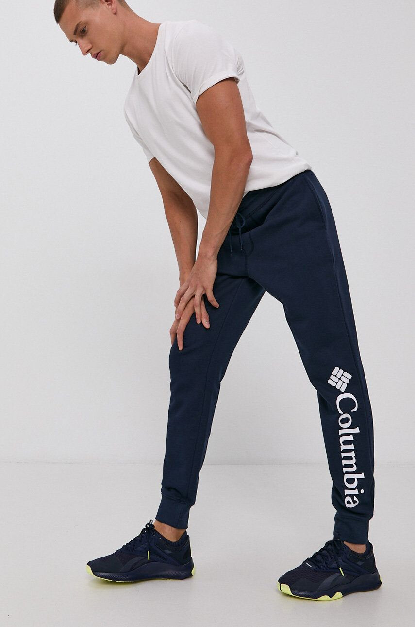 Columbia Pantaloni bărbați culoarea albastru marin material neted 1911601-010 - Pled.ro