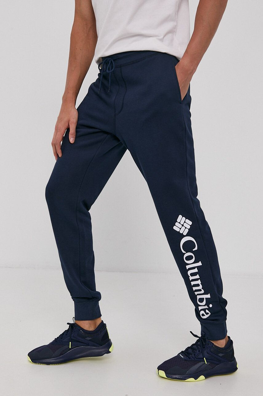 Columbia Pantaloni bărbați culoarea albastru marin material neted 1911601-010 - Pled.ro