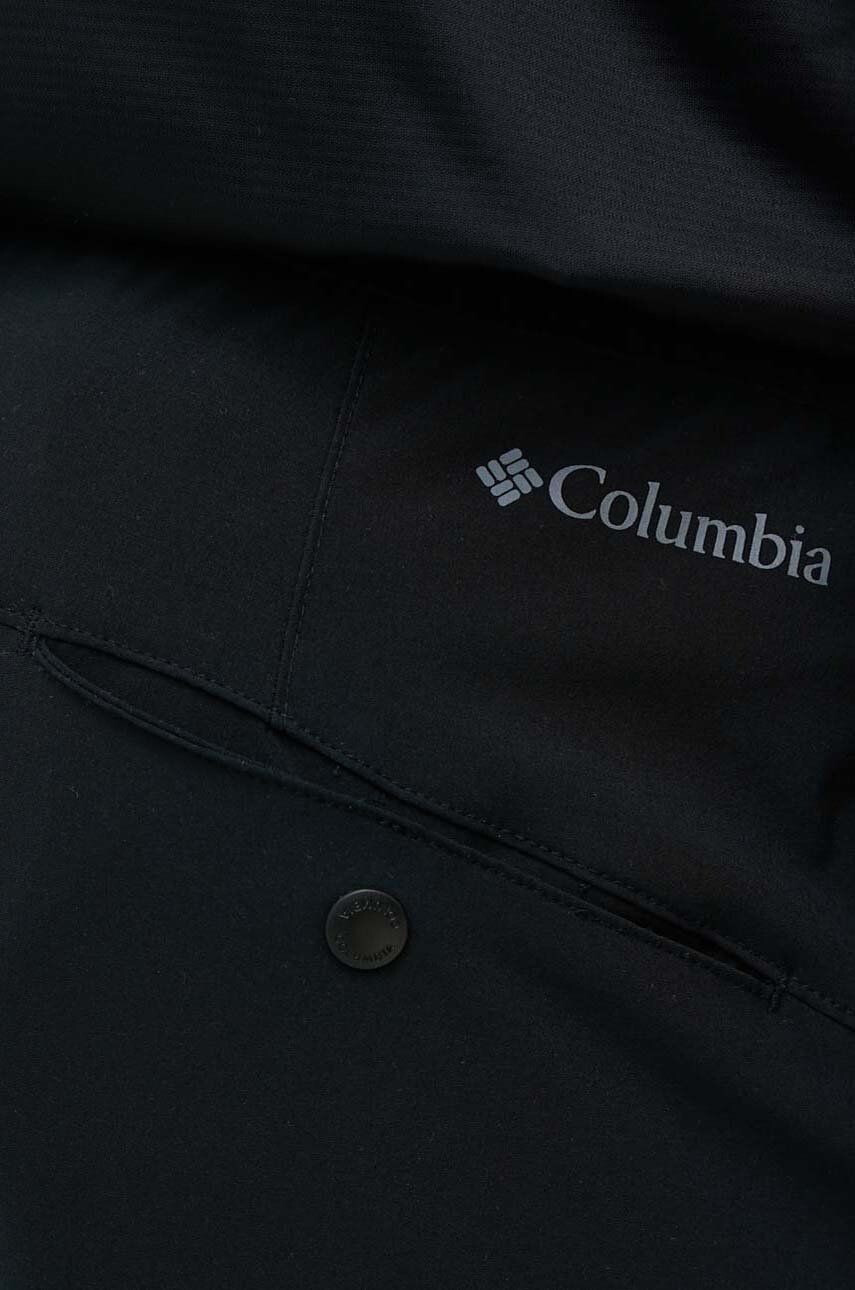 Columbia pantaloni de exterior Hike barbati culoarea negru drept - Pled.ro