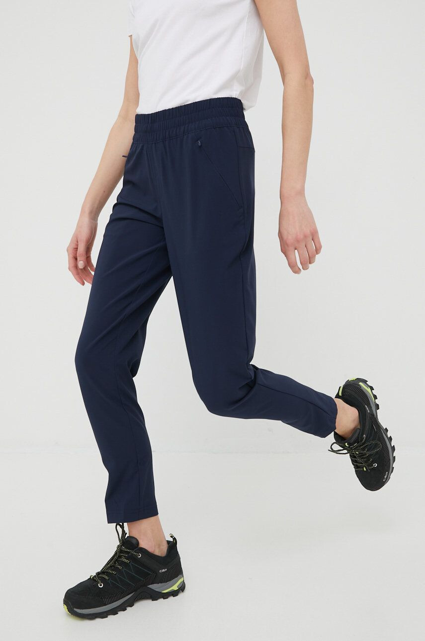 Columbia pantaloni de exterior Pleasant Creek femei culoarea albastru marin - Pled.ro