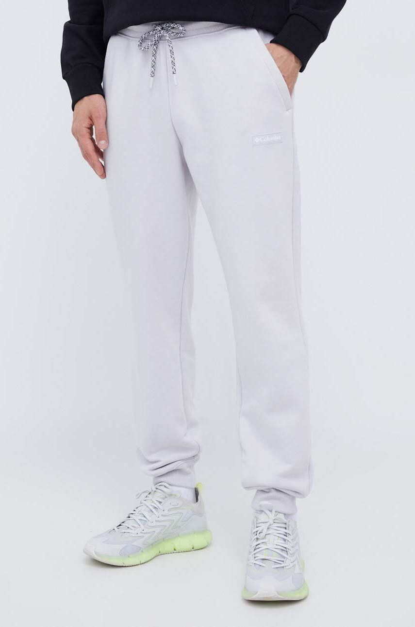 Columbia pantaloni de trening culoarea gri neted - Pled.ro