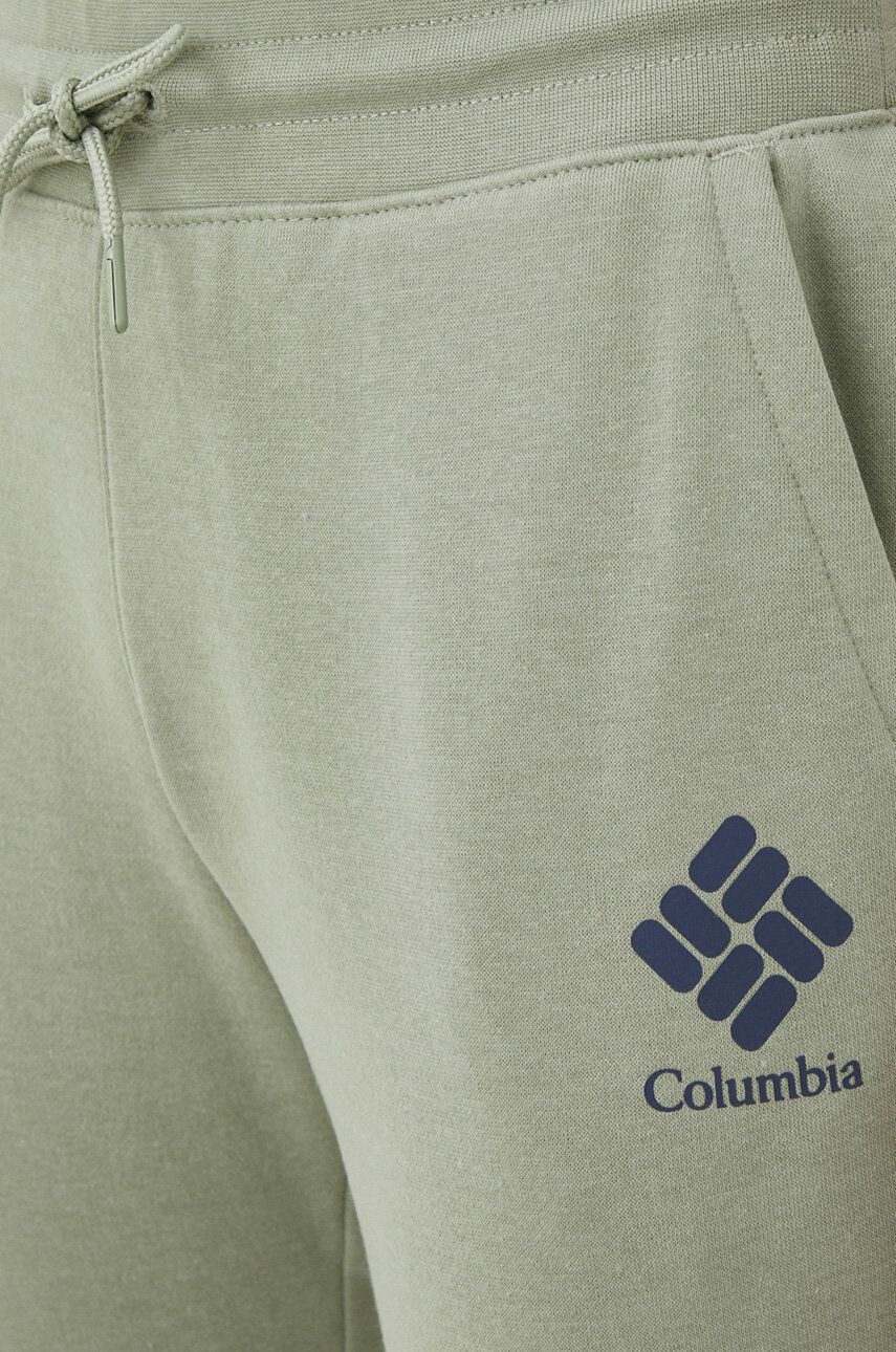 Columbia pantaloni de trening femei culoarea verde neted - Pled.ro