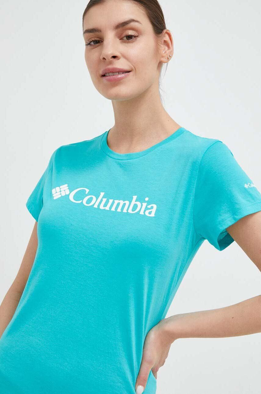 Columbia tricou femei culoarea turcoaz - Pled.ro